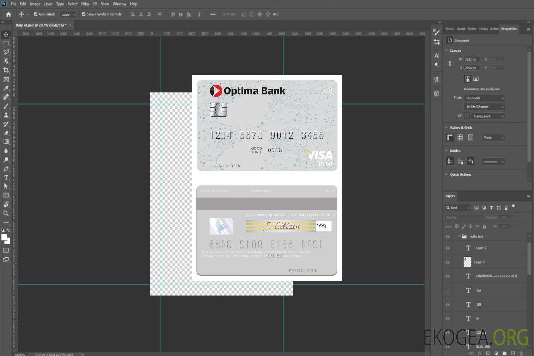Carte de débit visa Kirghizistan Optima Bank template Carte de débit visa Kirghizistan Optima Bank template